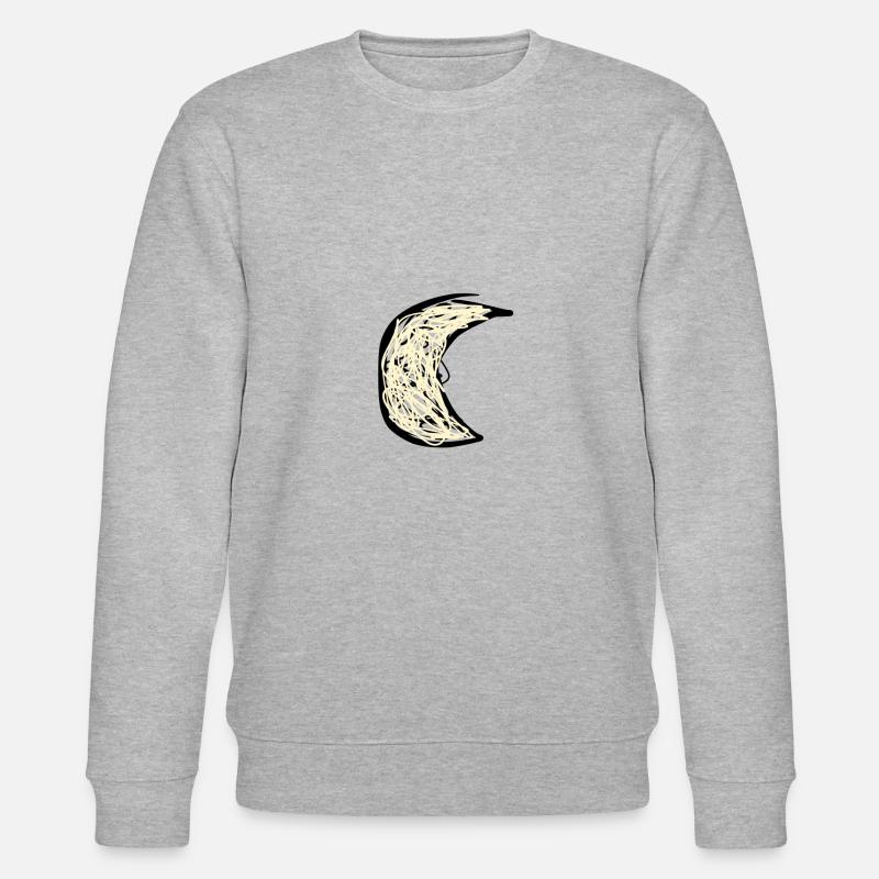 Mond Symbol - Stanley/Stella Unisex Bio-Sweatshirt CHANGER  - Grau meliert