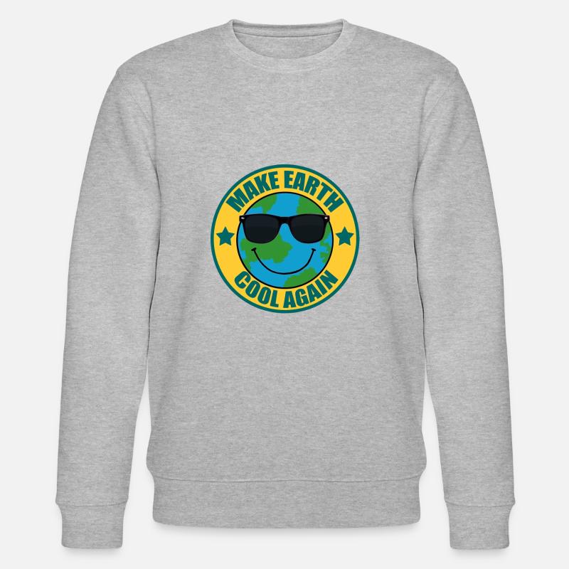 Make Earth cool again - Stanley/Stella Unisex Bio-Sweatshirt CHANGER  - Grau meliert