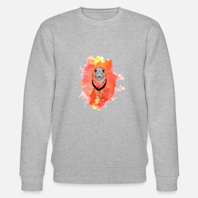 Lion - Sweat bio CHANGER Stanley/Stella Unisexe - gris chiné