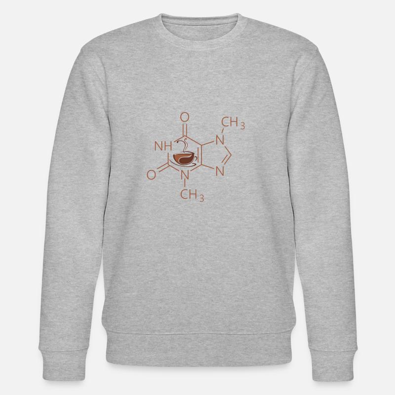 Kaffeemolekül - Stanley/Stella Unisex Bio-Sweatshirt CHANGER  - Grau meliert