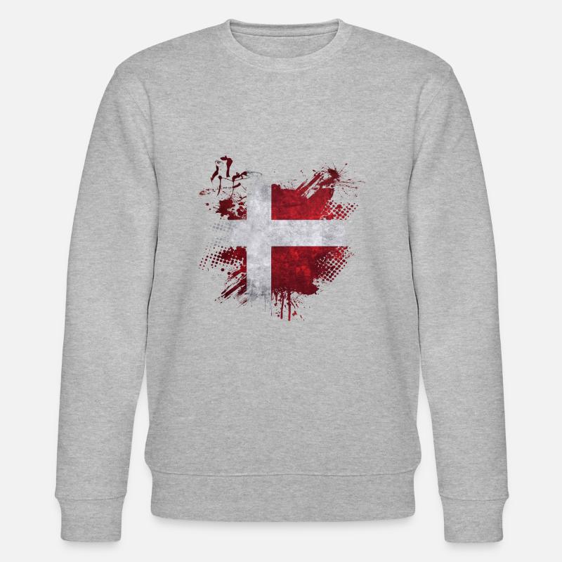 Graffitti Dänemark - Stanley/Stella Unisex Bio-Sweatshirt CHANGER  - Grau meliert