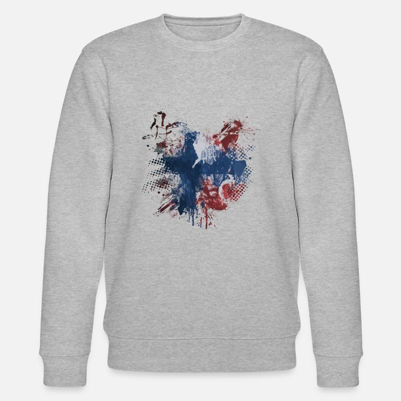 Graffitti Norwegen - Stanley/Stella Unisex Bio-Sweatshirt CHANGER  - Grau meliert