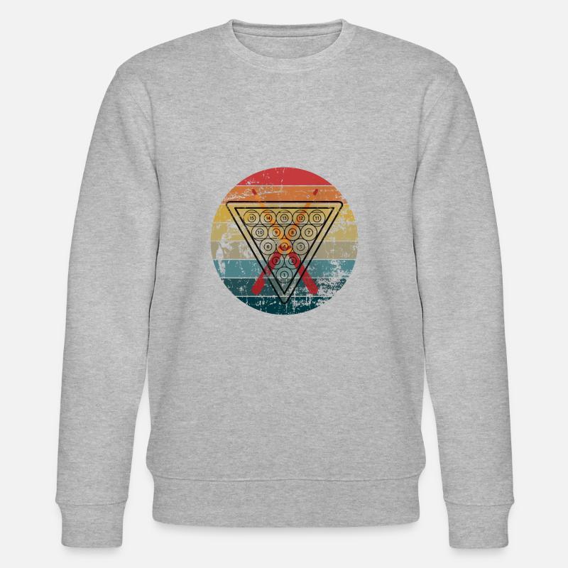 Billard Rétro - Sweat bio CHANGER Stanley/Stella Unisexe - gris chiné