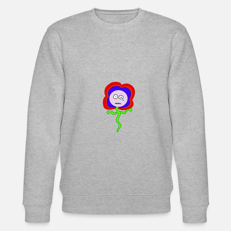 traurige Blume - Stanley/Stella Unisex Bio-Sweatshirt CHANGER  - Grau meliert