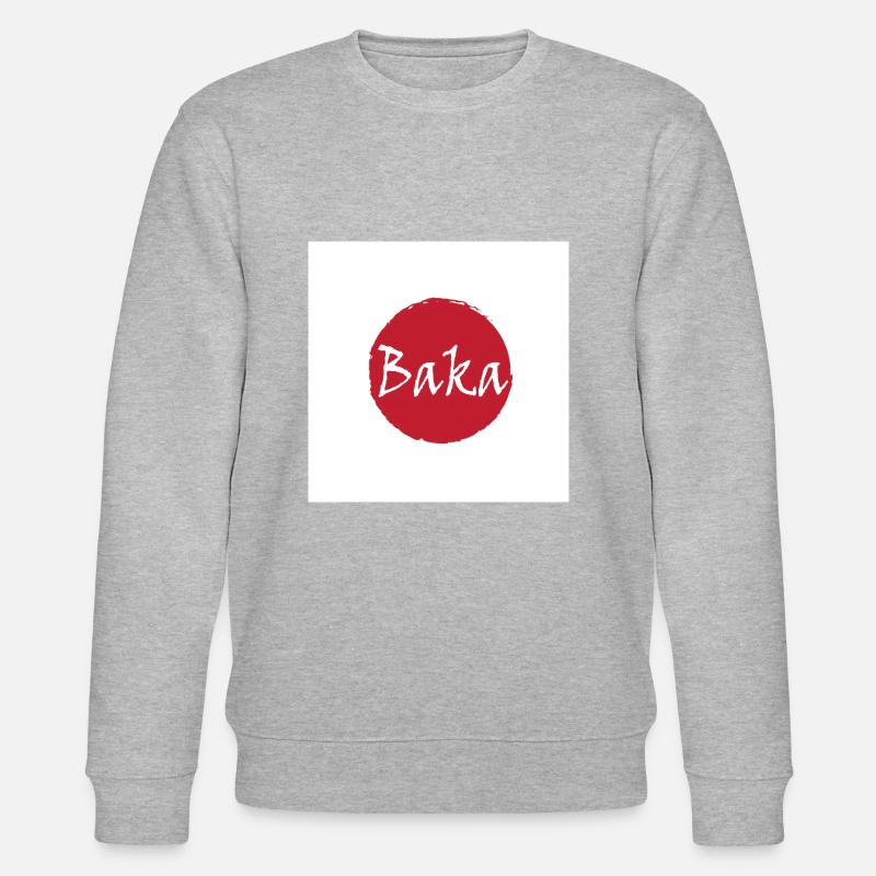 Baka (Idiot) - Stanley/Stella Unisex Bio-Sweatshirt CHANGER  - Grau meliert