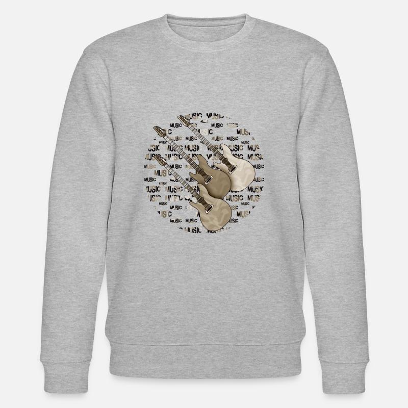 Gitarren - Stanley/Stella Unisex Bio-Sweatshirt CHANGER  - Grau meliert