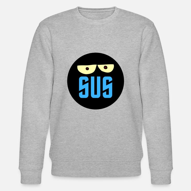 sus - verdächtig - Stanley/Stella Unisex Bio-Sweatshirt CHANGER  - Grau meliert