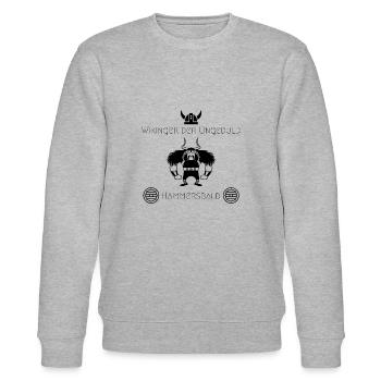 Wikinger - Stanley/Stella Unisex Bio-Sweatshirt CHANGER  - Grau meliert - Vorne - Nik (191cm) & Marisol (170cm)