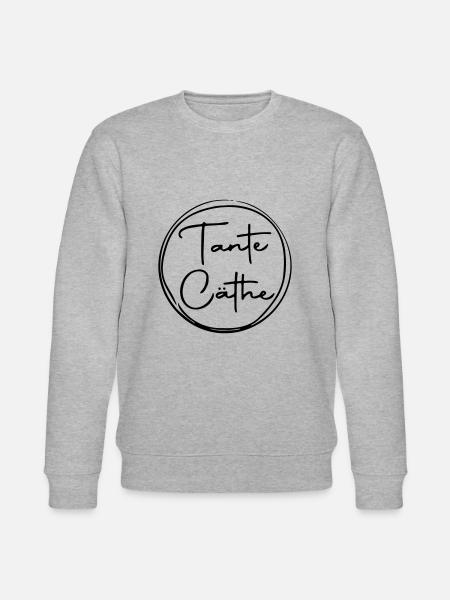 Tante Cäthe "Font" - Stanley/Stella Unisex Bio-Sweatshirt CHANGER - Grau meliert