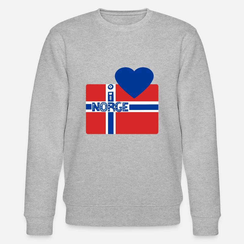 Norwegen - Stanley/Stella Unisex Bio-Sweatshirt CHANGER  - Grau meliert