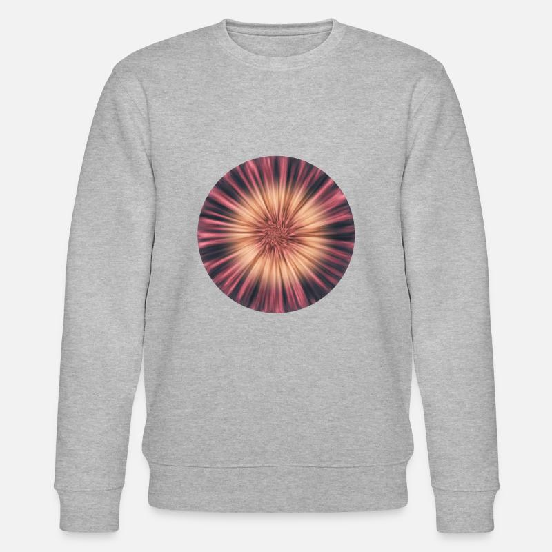 AbstractTie Dye Flower Pattern - Stanley/Stella Unisex Bio-Sweatshirt CHANGER  - Grau meliert