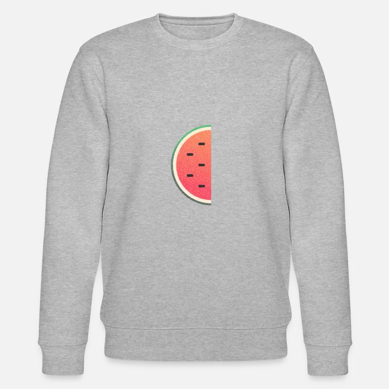 Sommerliche Wassermelone - Stanley/Stella Unisex Bio-Sweatshirt CHANGER  - Grau meliert