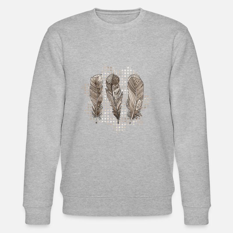 Feder - Stanley/Stella Unisex Bio-Sweatshirt CHANGER  - Grau meliert