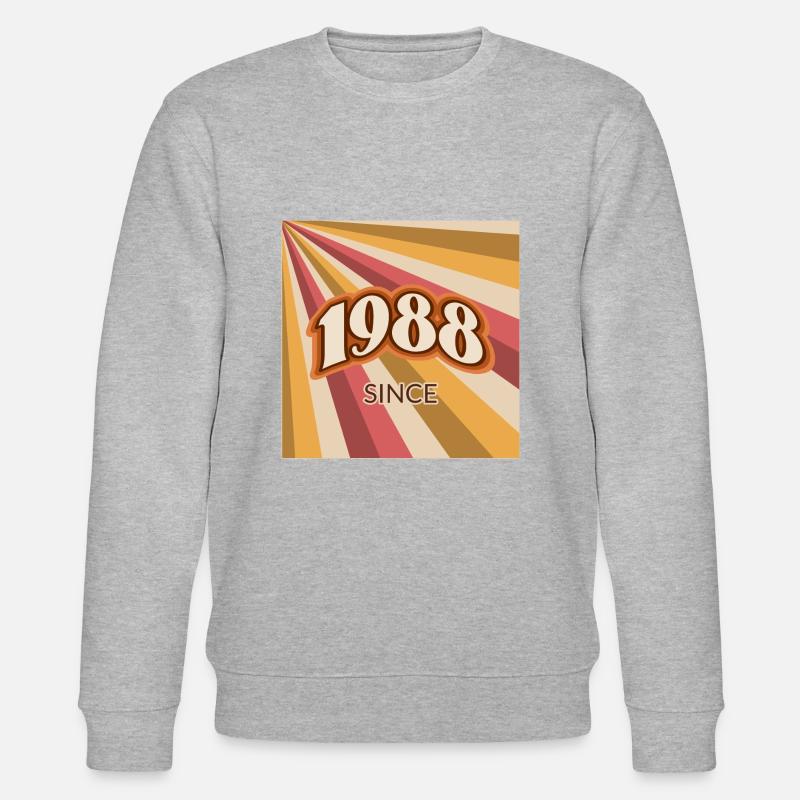 Since 1988 retro logo - Stanley/Stella Unisex Bio-Sweatshirt CHANGER  - Grau meliert