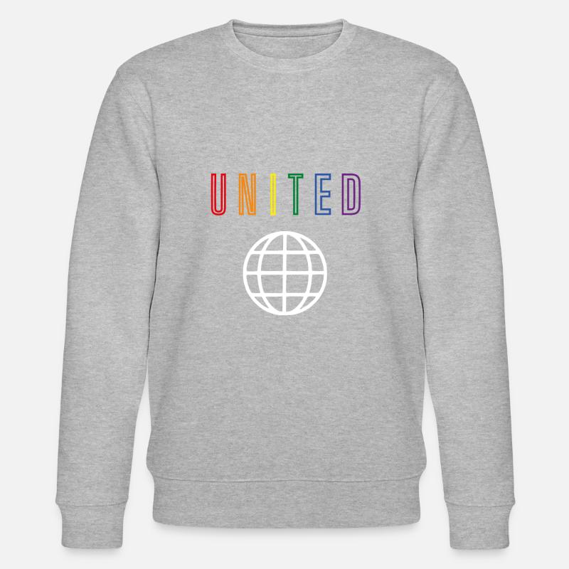 United - Hollow - Front only - Stanley/Stella Unisex Bio-Sweatshirt CHANGER  - Grau meliert