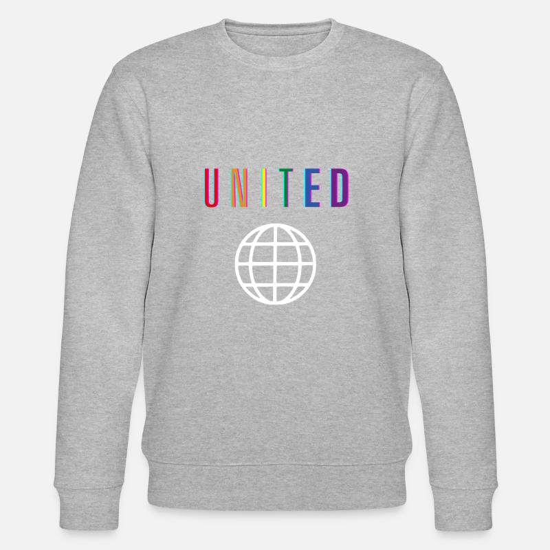 United - Delay - Front only - Stanley/Stella CHANGER Unisex Organic Sweatshirt - heather grey