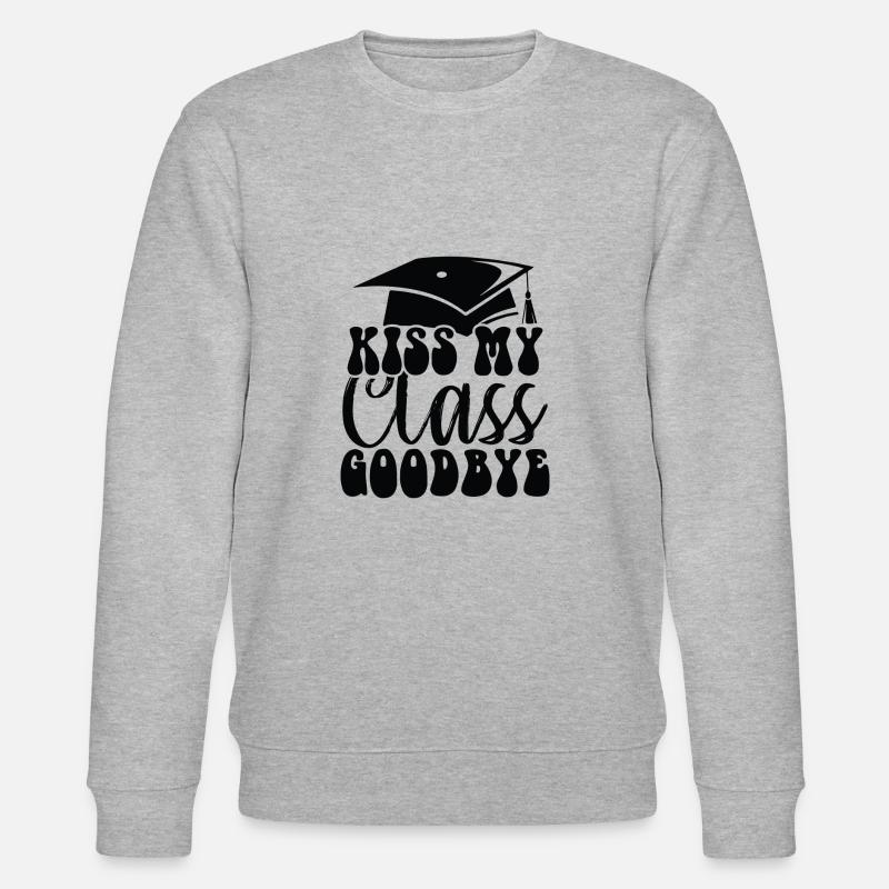 Kiss My Class Goodbye - Stanley/Stella Unisex Bio-Sweatshirt CHANGER  - Grau meliert