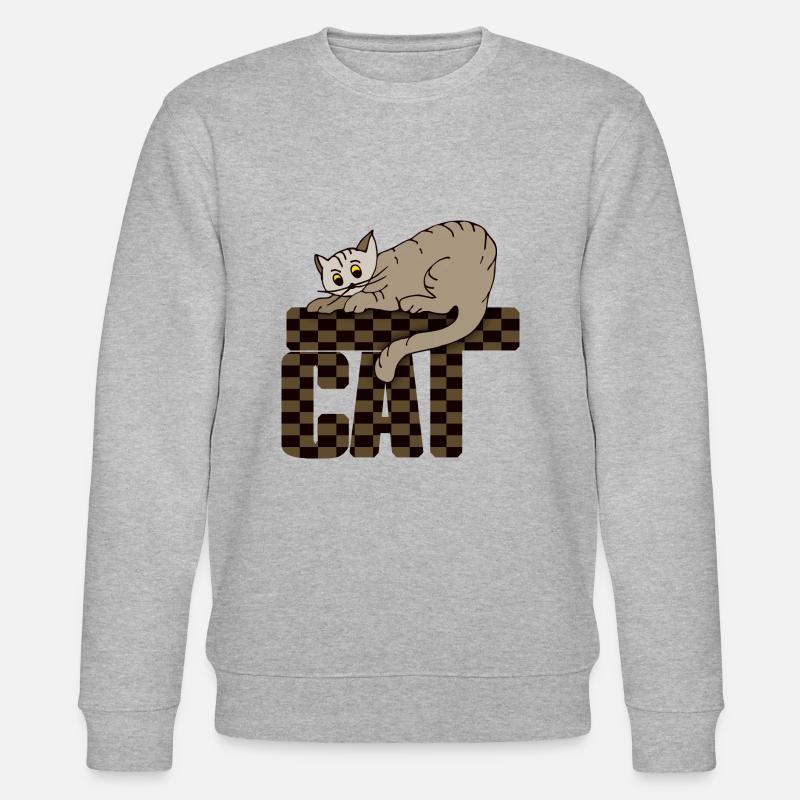 Katze - Stanley/Stella Unisex Bio-Sweatshirt CHANGER  - Grau meliert