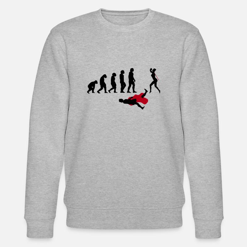 Evolution Woman Revolution - Stanley/Stella Unisex Bio-Sweatshirt CHANGER  - Grau meliert