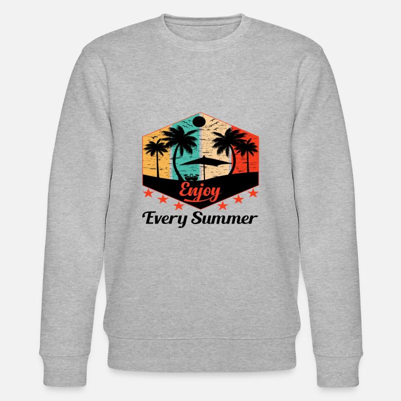 Enjoy Every Summer - Stanley/Stella Unisex Bio-Sweatshirt CHANGER  - Grau meliert