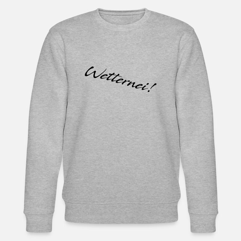 Wetternei! - Stanley/Stella Unisex Bio-Sweatshirt CHANGER  - Grau meliert