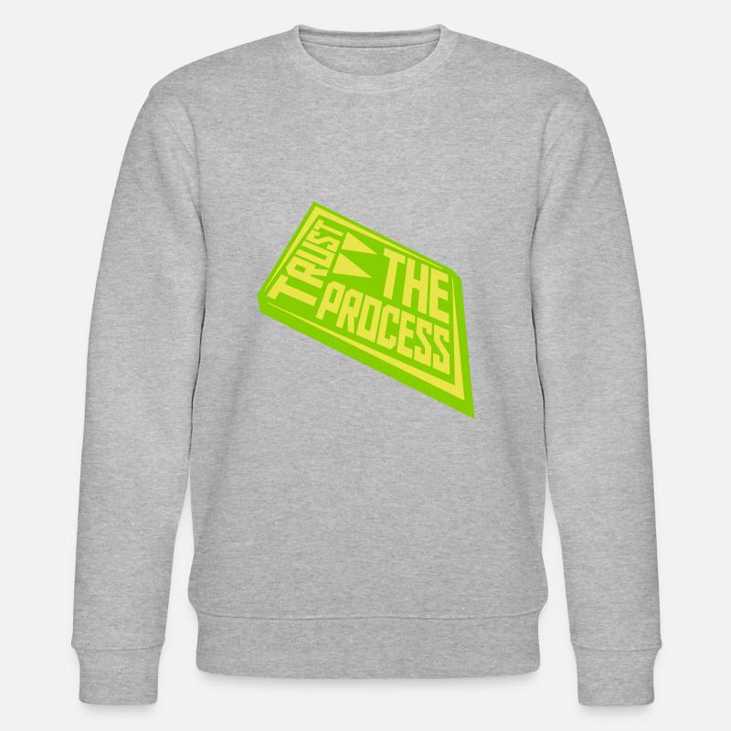 trust the process Zitat - Stanley/Stella Unisex Bio-Sweatshirt CHANGER - Grau meliert