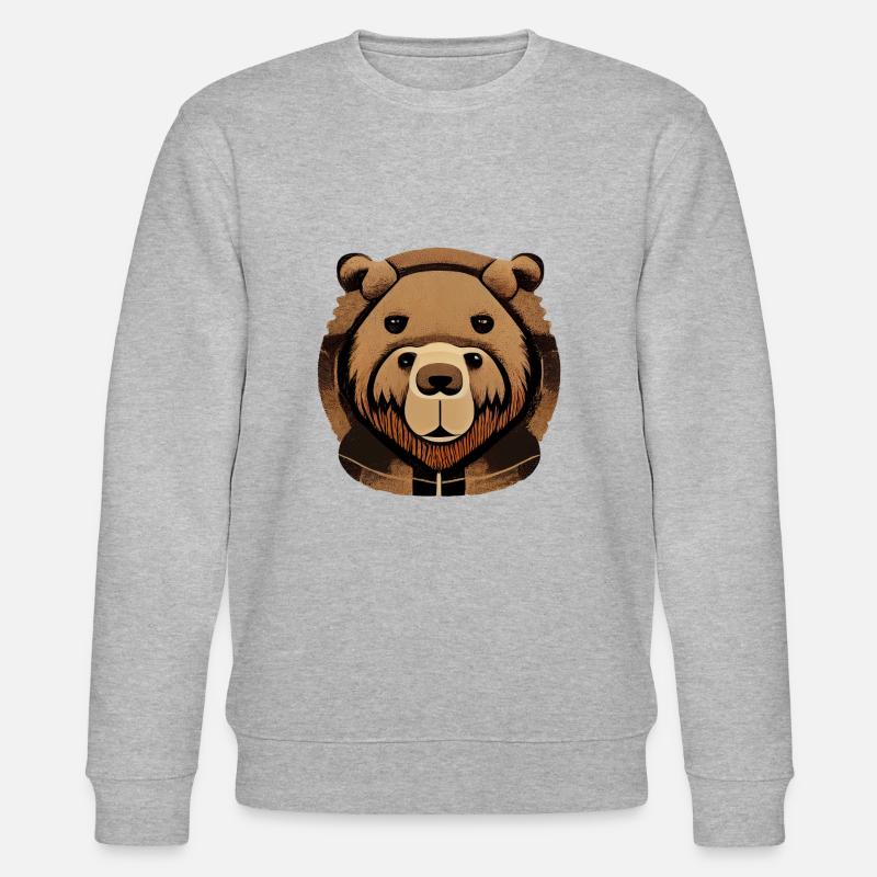 Doppelbär - Stanley/Stella Unisex Bio-Sweatshirt CHANGER  - Grau meliert