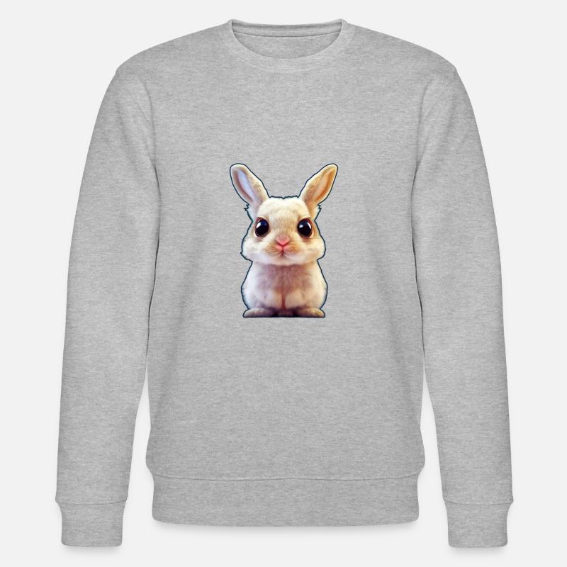 Lapin mignon - Sweat bio CHANGER Stanley/Stella Unisexe - gris chiné