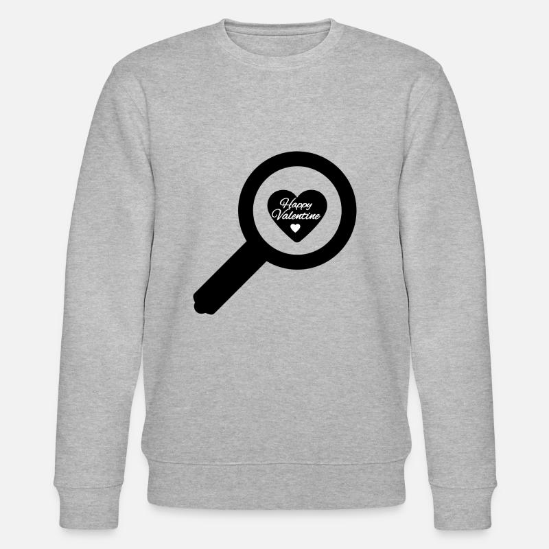 LIEBE IST LEBEN - Stanley/Stella Unisex Bio-Sweatshirt CHANGER  - Grau meliert