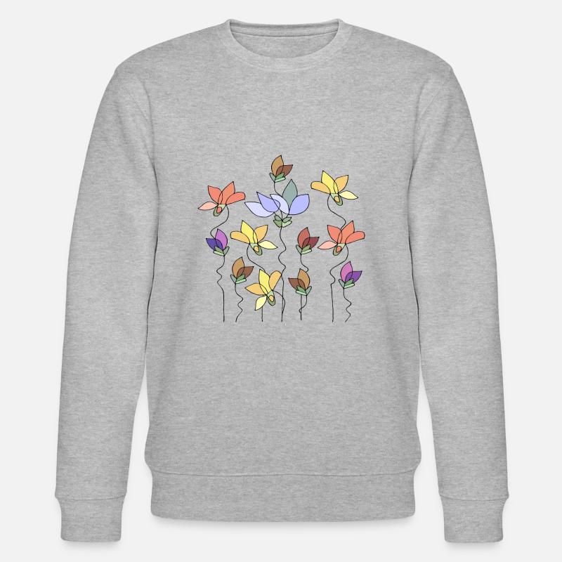 Fleur - Sweat bio CHANGER Stanley/Stella Unisexe - gris chiné