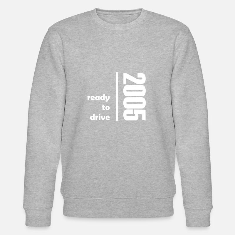 2005 ready to drive white - Stanley/Stella Unisex Bio-Sweatshirt CHANGER  - Grau meliert