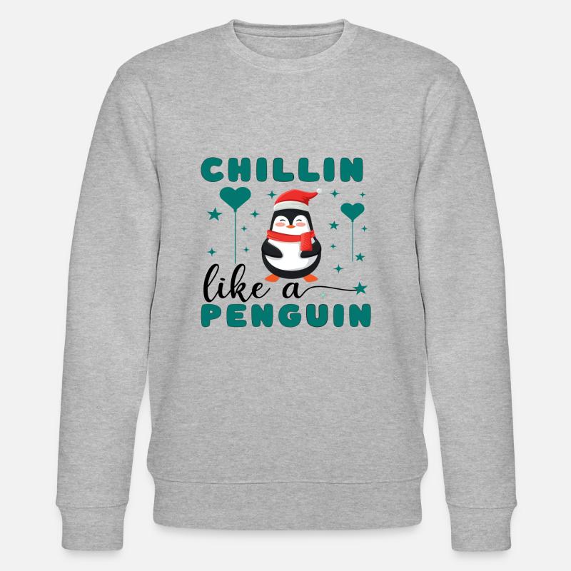 Chillin comme un pingouin - Sweat bio CHANGER Stanley/Stella Unisexe - gris chiné