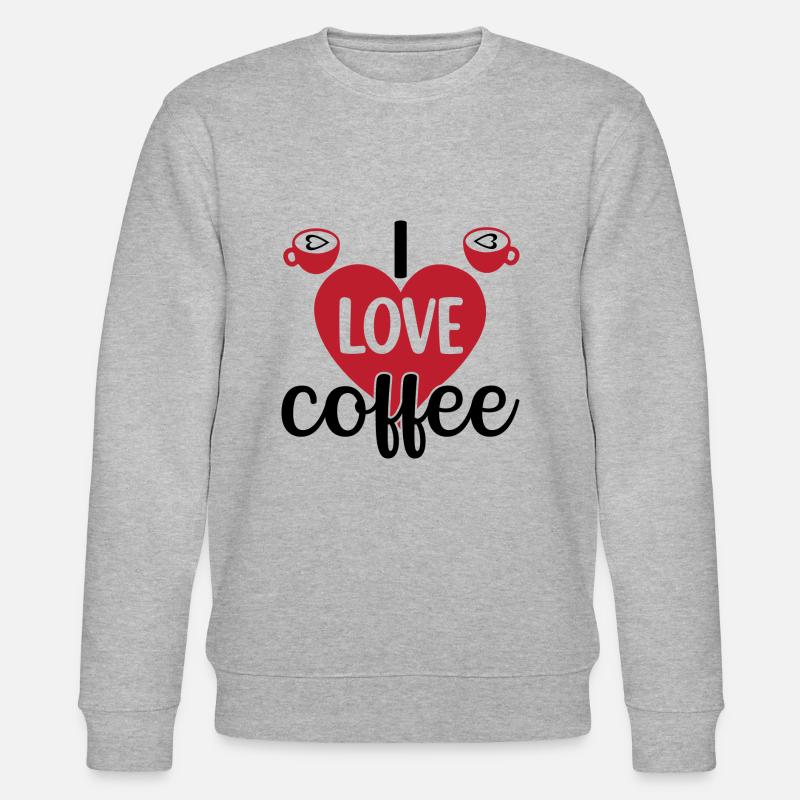 J’adore le café - Sweat bio CHANGER Stanley/Stella Unisexe - gris chiné