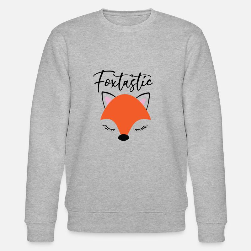 Foxtastic Fox Vixen Cadeau - Sweat bio CHANGER Stanley/Stella Unisexe - gris chiné