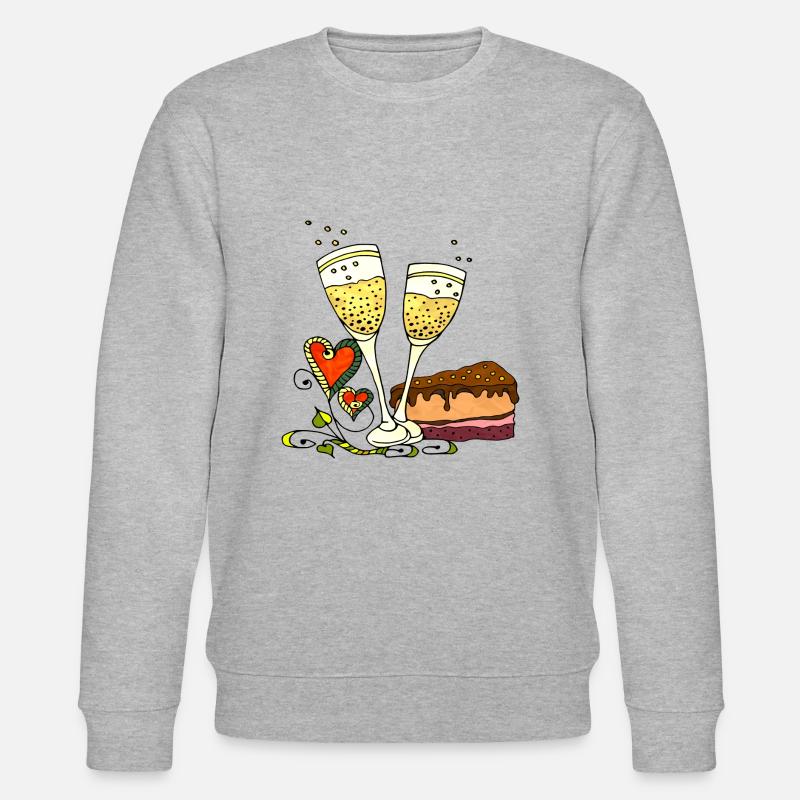 Brille - Stanley/Stella Unisex Bio-Sweatshirt CHANGER  - Grau meliert