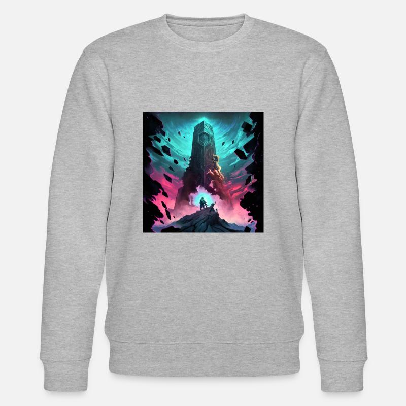 Säule der Schöpfung - Stanley/Stella Unisex Bio-Sweatshirt CHANGER  - Grau meliert