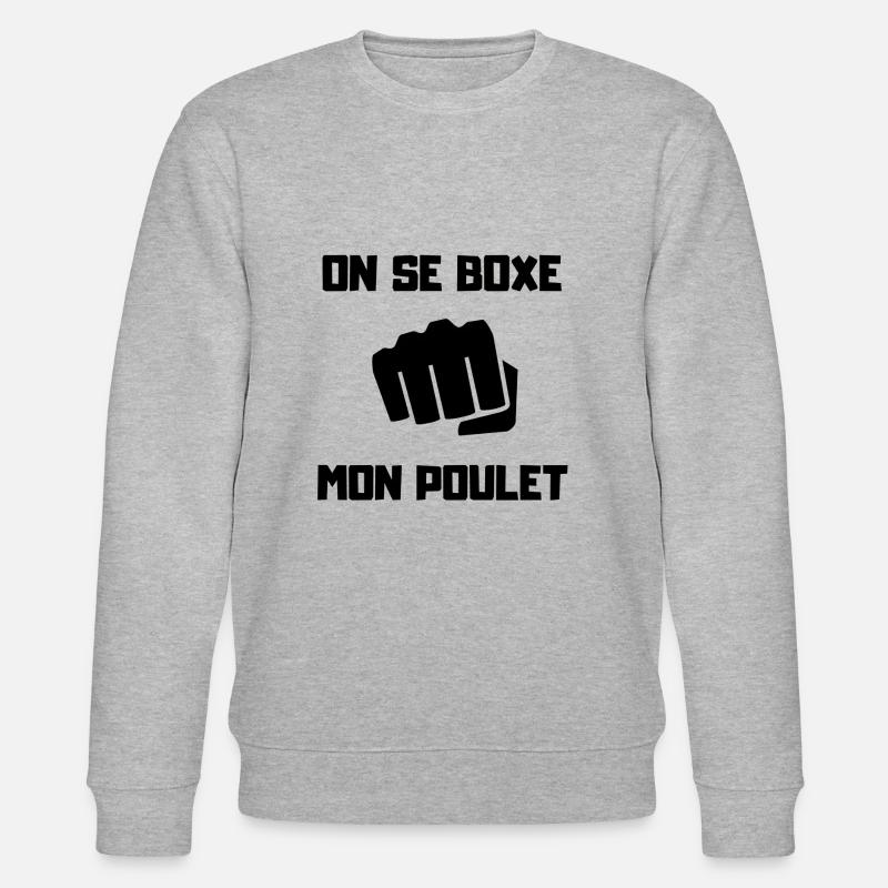 ON SE BOXE MON POULET - Sweat bio CHANGER Stanley/Stella Unisexe - gris chiné