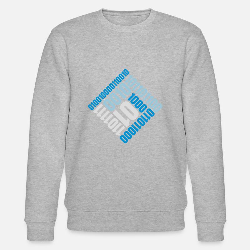 Binär Code Programm Sprache - Stanley/Stella Unisex Bio-Sweatshirt CHANGER  - Grau meliert