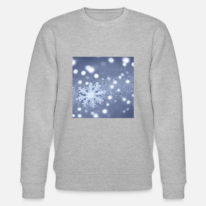 Conception de flocons de neige - Sweat bio CHANGER Stanley/Stella Unisexe - gris chiné