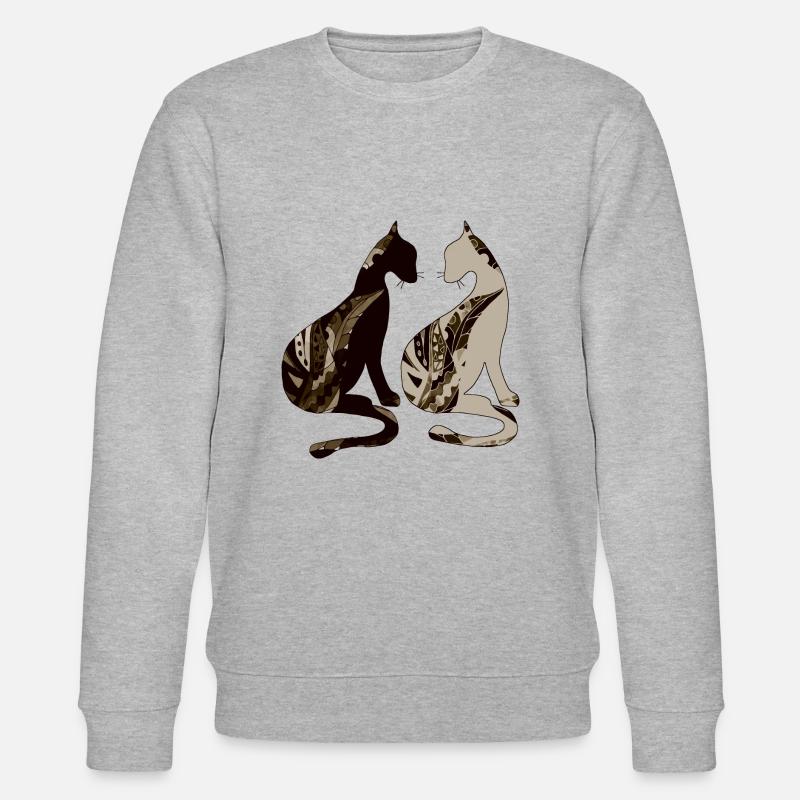 Katzen - Stanley/Stella Unisex Bio-Sweatshirt CHANGER  - Grau meliert