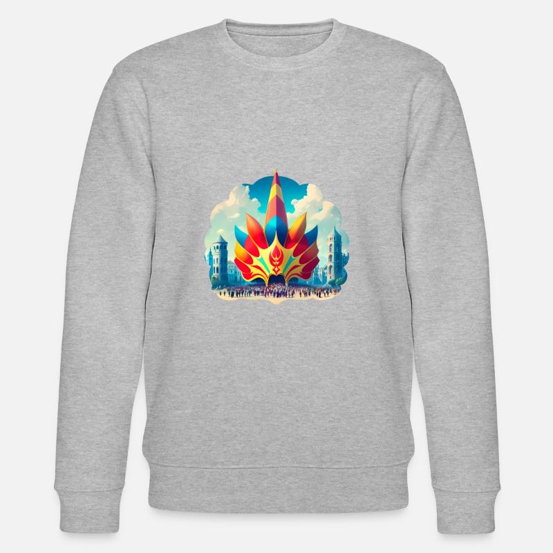 Karneval - Stanley/Stella Unisex Bio-Sweatshirt CHANGER  - Grau meliert