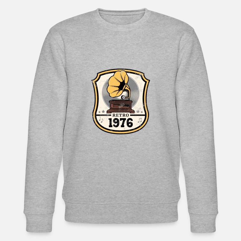 Retro 1976 - Stanley/Stella Unisex Bio-Sweatshirt CHANGER  - Grau meliert