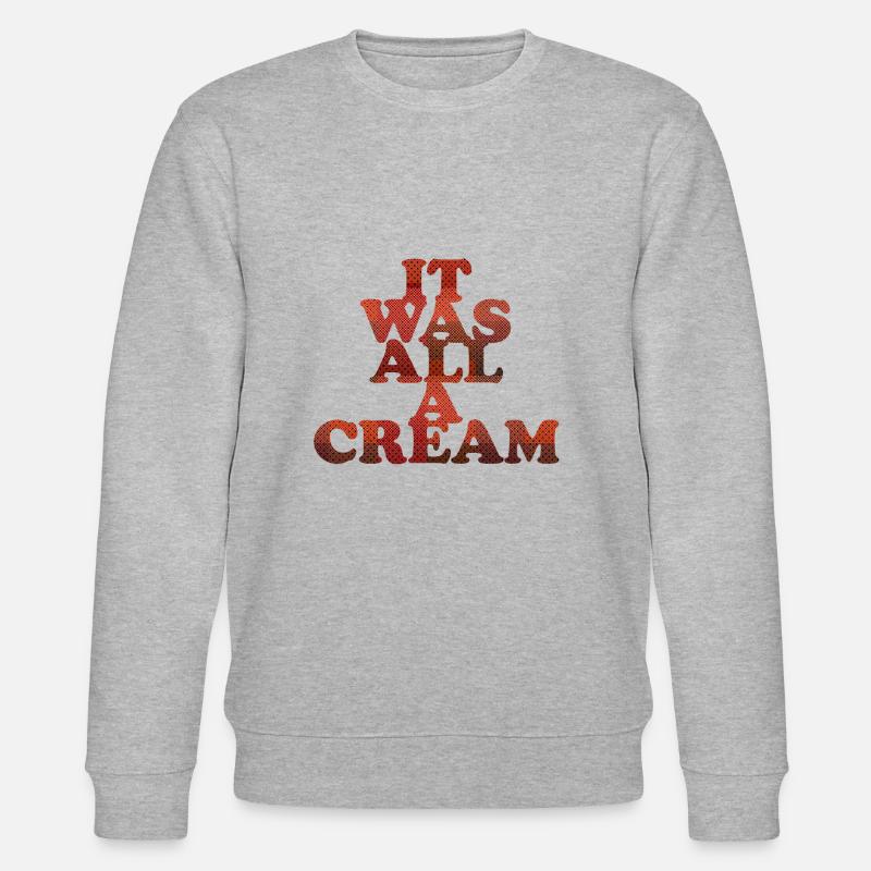 It was all a Cream - Stanley/Stella Unisex Bio-Sweatshirt CHANGER  - Grau meliert