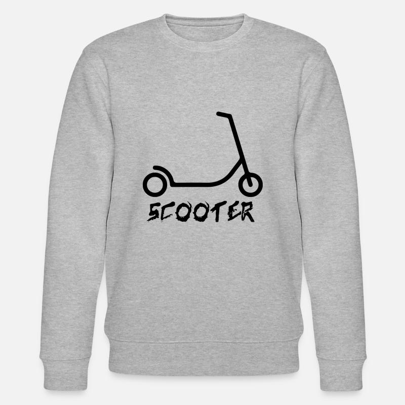 E-Scooter E-Roller Scooter - Stanley/Stella Unisex Bio-Sweatshirt CHANGER  - Grau meliert