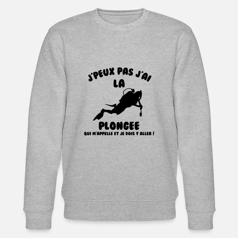 J’peux pas j’ai plongée - Sweat bio CHANGER Stanley/Stella Unisexe - gris chiné