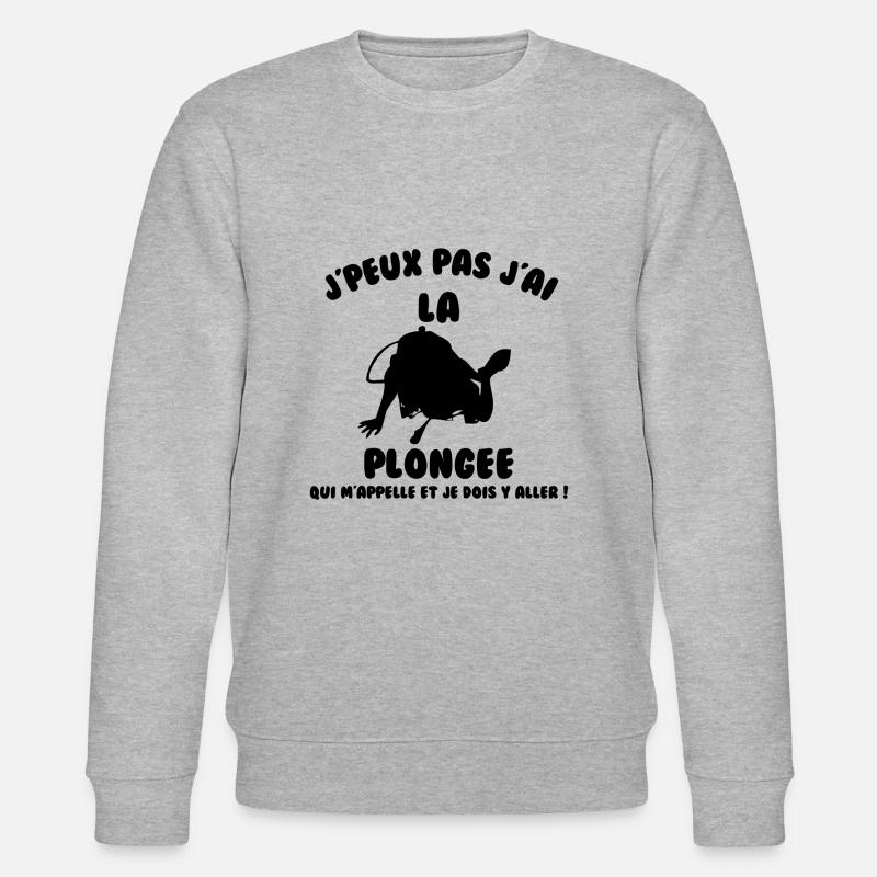 J’peux pas j’ai plongée - Sweat bio CHANGER Stanley/Stella Unisexe - gris chiné
