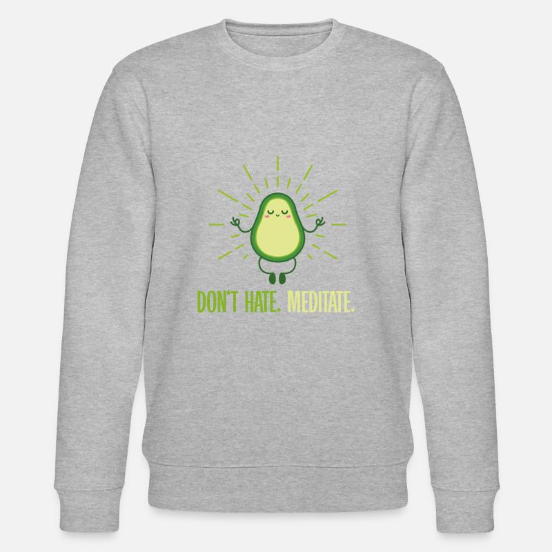 Don't Hate Medidate - Stanley/Stella Unisex Bio-Sweatshirt CHANGER  - Grau meliert