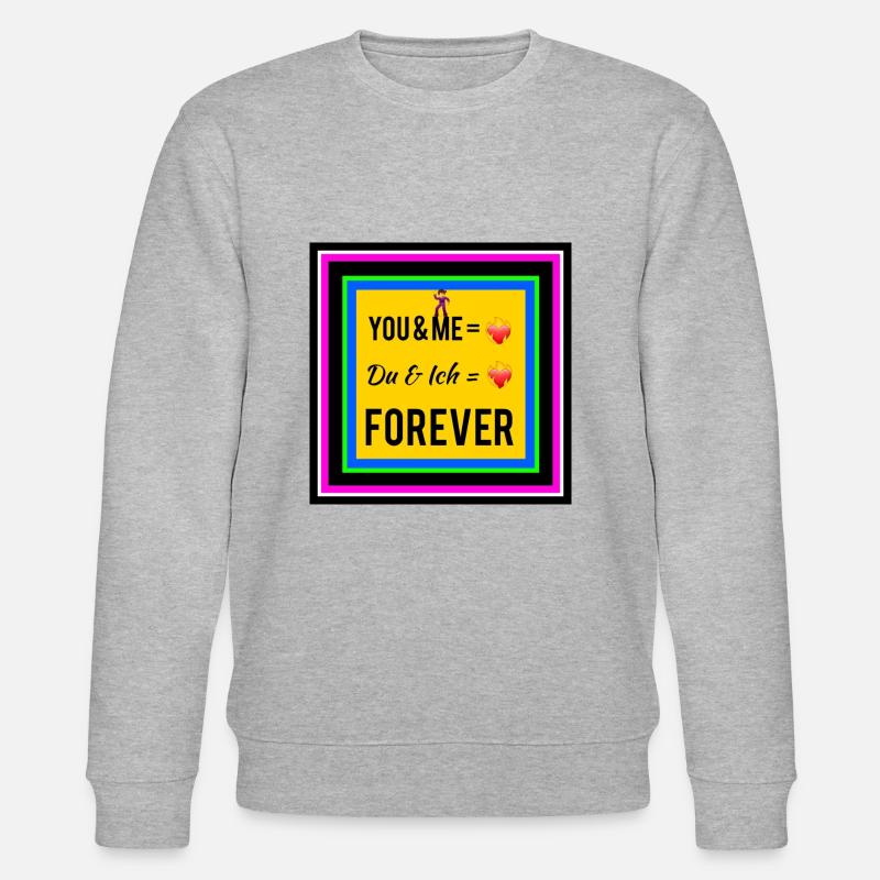 Du & Ich | FOREVER - Stanley/Stella Unisex Bio-Sweatshirt CHANGER  - Grau meliert