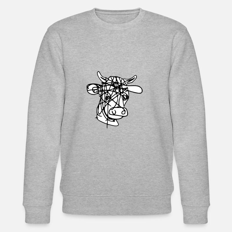 Kuhkopf - Stanley/Stella Unisex Bio-Sweatshirt CHANGER - Grau meliert