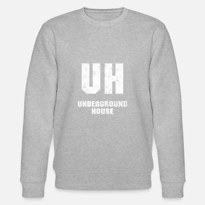 Maison souterraine Grunge Blanc - Sweat bio CHANGER Stanley/Stella Unisexe - gris chiné